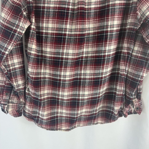 Jachs red black white plaid  jacket shacket sz L mens button down lumberjack - Picture 11 of 12
